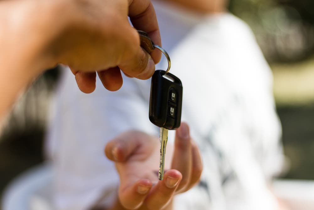 Receiving A Car Rental Key
